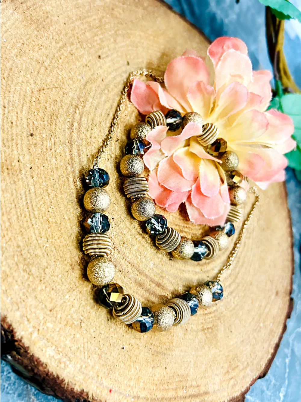 Beard Necklace & Bracelet Set - Women Jewelry